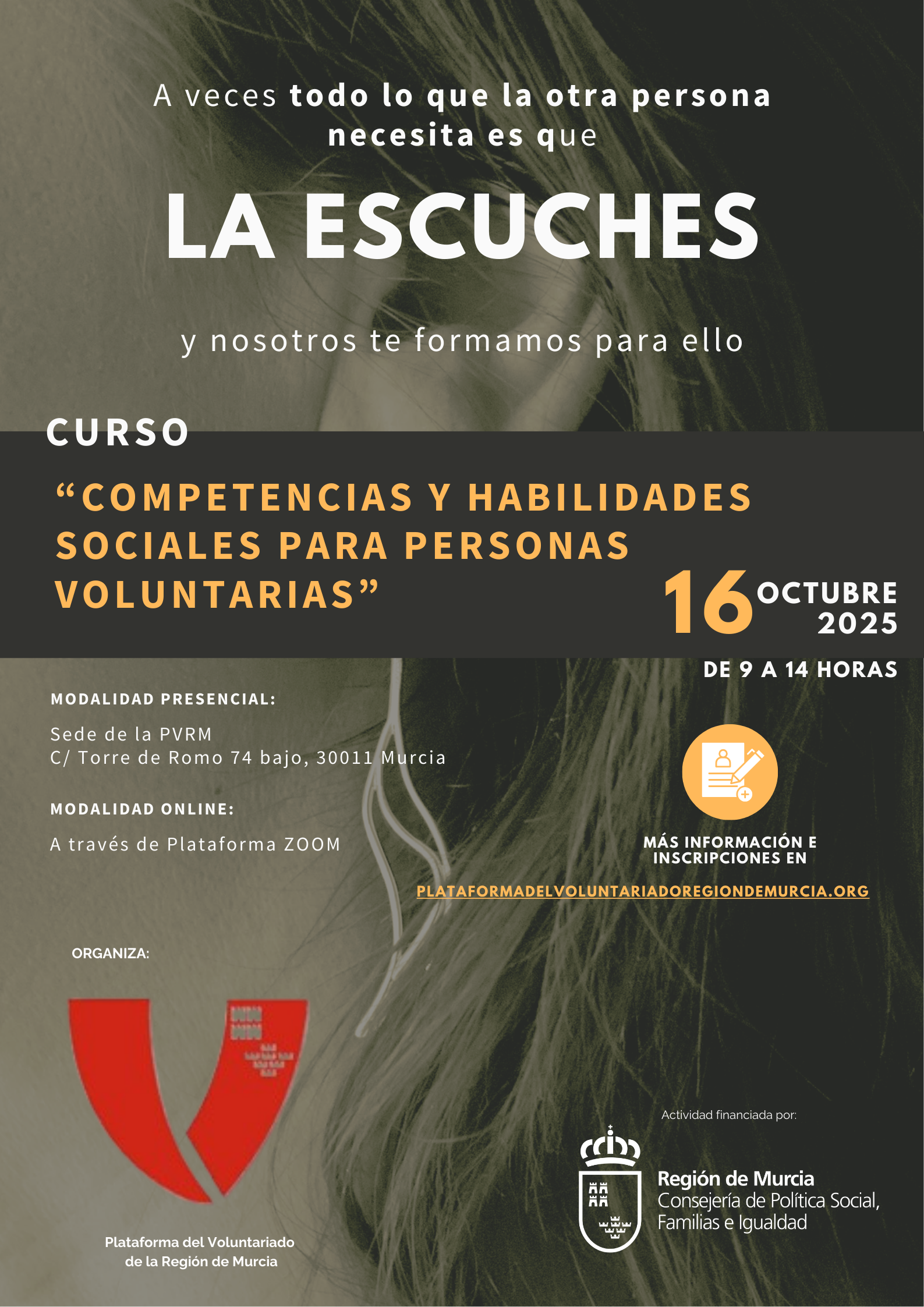 Curso Competencias y habilidades sociales para personas voluntarias